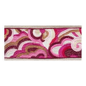 Schumacher Woodstock Tape in Garnet