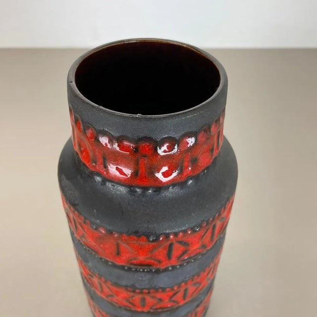 Ceramic Colorful Fat Lava Pottery Vase from Bay Keramik, Germany, 1970s For Sale - Image 7 of 16