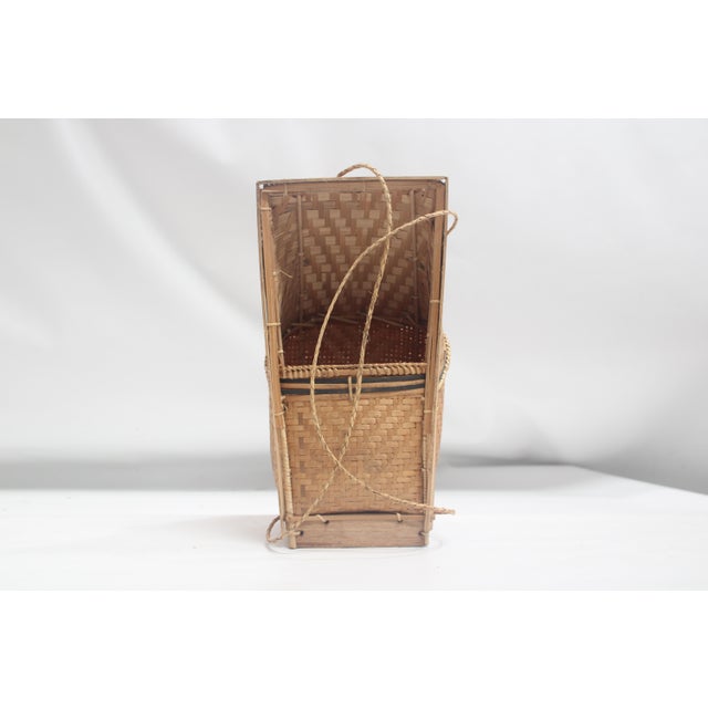 Wonderful wall art basket. Intricate weave pattern showing symmetry and culture. Used as a carring pack. Display as...