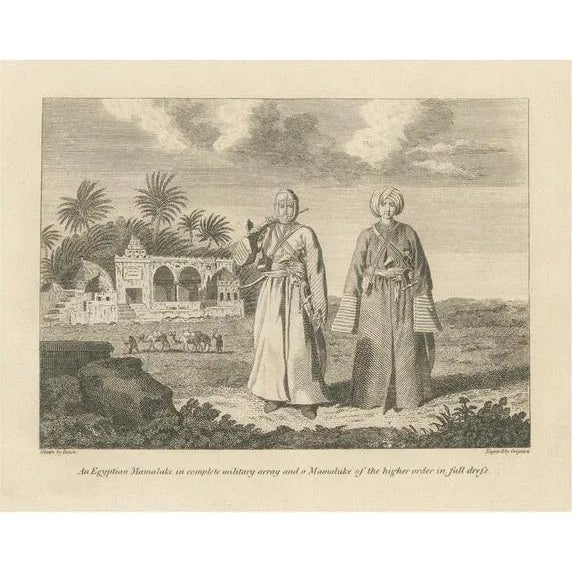Paper George Alexander Cooke, Military and Ceremonial Mamluk Attire in Egypt, 1801, Paper For Sale - Image 7 of 7