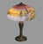 Arts & Crafts Antique Arts & Crafts Scenic Reverse Painted Table Lamp 1920 For Sale - Image 3 of 11