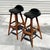 Pair of iconic Erik Buch for Oddense Maskinsnedkeri Danish teak barstools. Collector’s may recognize these barstools as...