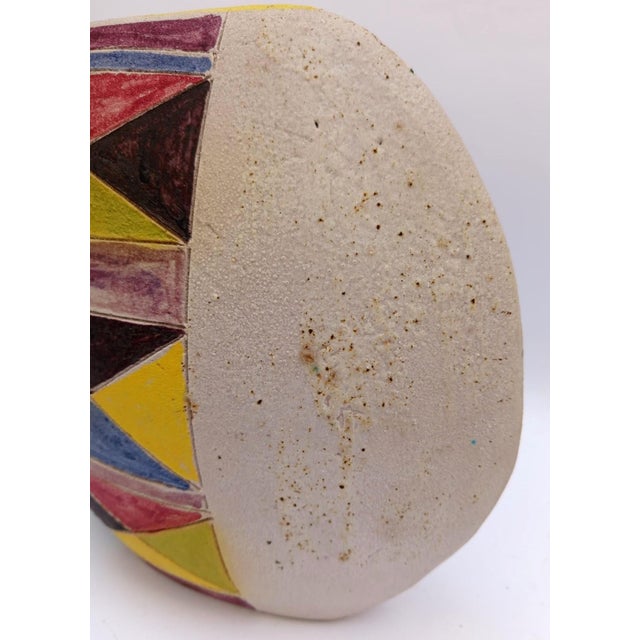 Blue Large Vintage Gli Etruschi Ceramic Vase by Ivo De Santis, 1960s For Sale - Image 8 of 11