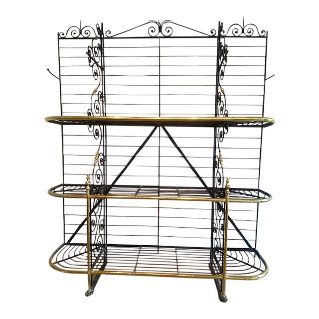 1900s Antique Paris France Bakers Rack For Sale