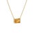 Dainty Citrine Bar Chain Necklace, November Birthstone Necklace For Sale - Image 4 of 4