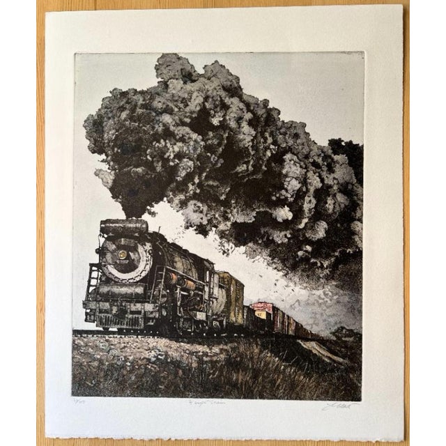 John Collette, Freight Train, 1985, Etching For Sale - Image 6 of 6