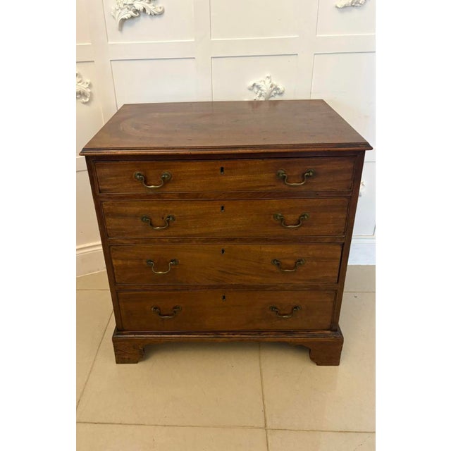 Antique George III Mahogany Chest of Drawers, 1800 For Sale - Image 11 of 11