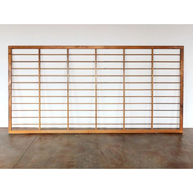 Architectural Salvage Wood Grid Wall Art For Sale - Image 12 of 13