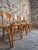 This set of six vintage French bistro chairs was produced by Luterma and dates from approximately the 1950s–1970s. The...