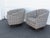 Mid-Century Modern Carsons Milo Baughman Style Mid Century Modern Swivel Side Chairs a Pair 6423 For Sale - Image 3 of 18