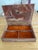 Art Nouveau Vintage Large Pink and White Incolay Jewelry Box With High Relief Carved Pheasants and Florals For Sale - Image 3 of 9