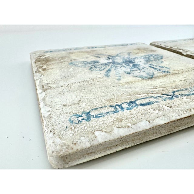 Ceramic Vintage Italian Tile Selci Del Montefeliro Hot Plate, a Pair For Sale - Image 7 of 12