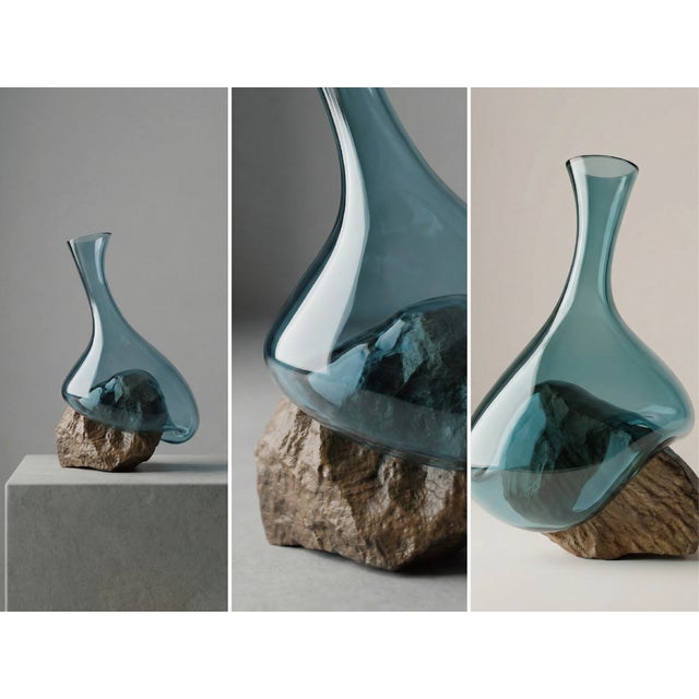 Each vase is completely one of a kind — once sold, it will never be recreated. This crystal flower vase is handcrafted by...