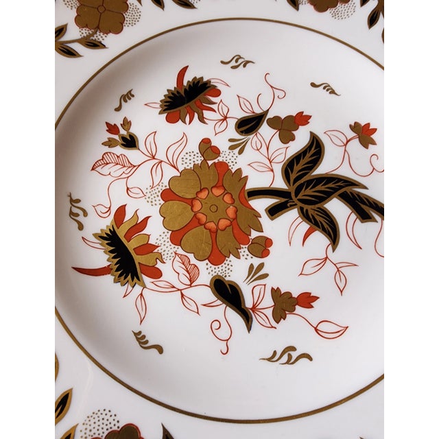 1970s Royal Crown Derby Asian Rose Pattern Dinner Plates 12 For Sale - Image 5 of 5