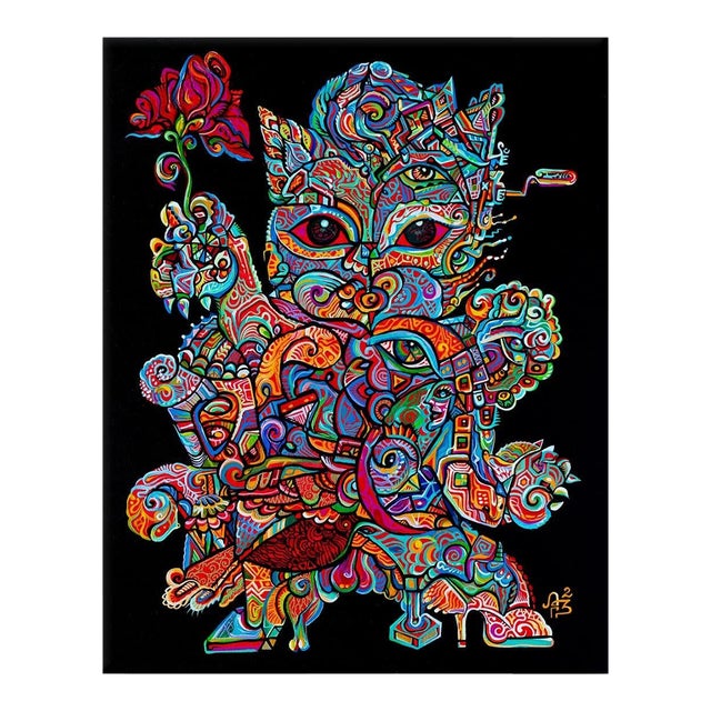 Alexander Arshansky, "Lucky" Abstract/Cubist Piece For Sale