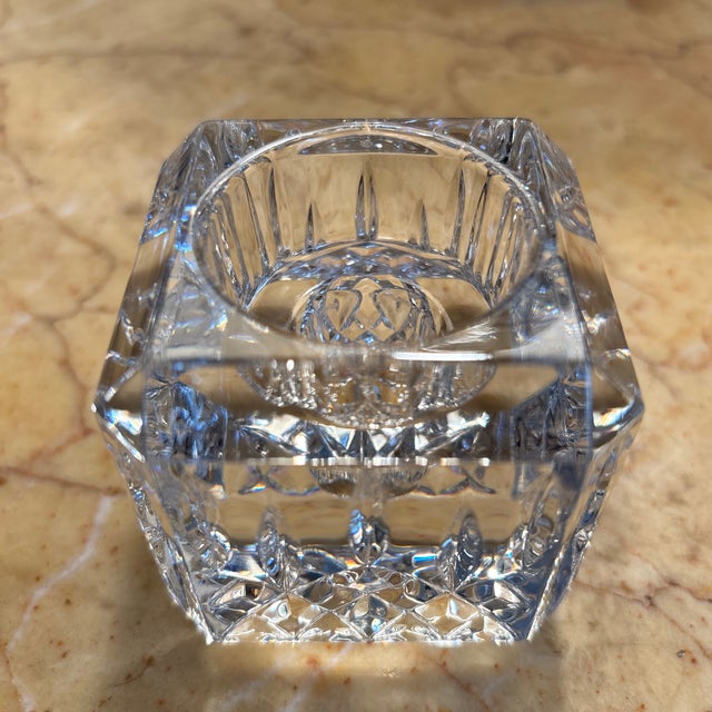 Traditional Square Crystal Lismore Votive by Waterford For Sale - Image 3 of 12
