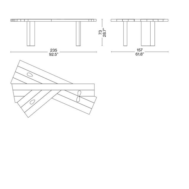 Ventaglio Black Oak Work Table by Charlotte Perriand for Cassina For Sale - Image 10 of 11