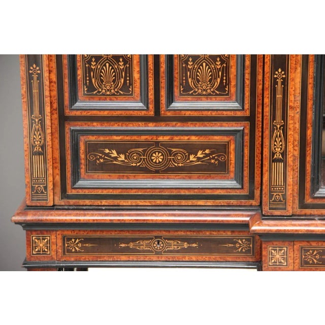 Antique Aesthetic Movement Display Cabinet by James Lamb For Sale - Image 9 of 12