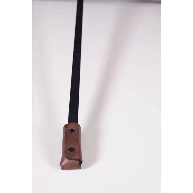 Enclosed Lotus Lounge Chair in Leather and Steel by Dan Wenger For Sale - Image 6 of 8