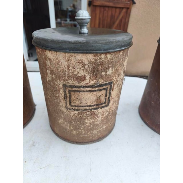 Wood 19th Century Wooden Pharmacy Jars, 1890, Set of 7 For Sale - Image 7 of 11