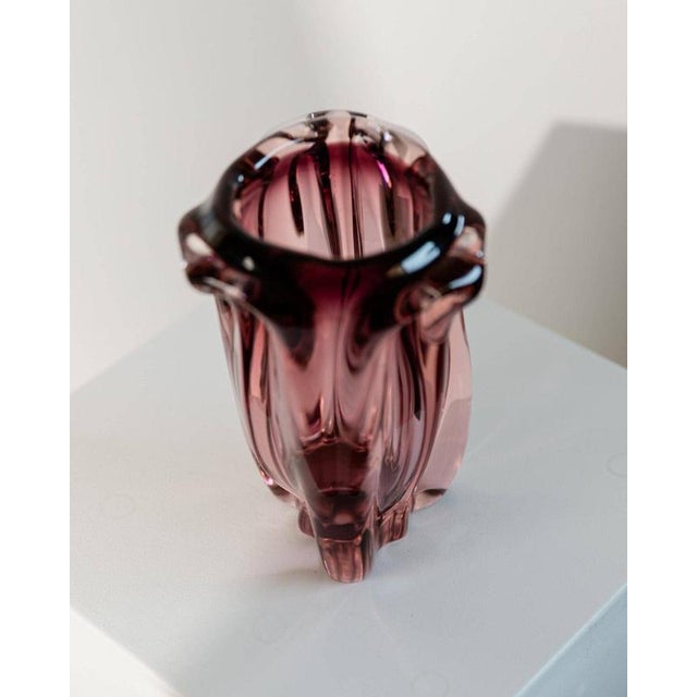 Glass Vintage Murano Glass Vase, 1960s For Sale - Image 7 of 12