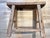 French Rustic Vintage Weathered Natural Wood Noodle Bench For Sale - Image 9 of 10