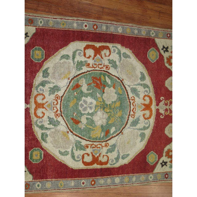 Early 20th Century Turkish Oushak Rug - 3'11" x 6'11" For Sale - Image 4 of 6