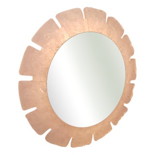 Vintage Round Mirror from Hillebrand, 1970s For Sale