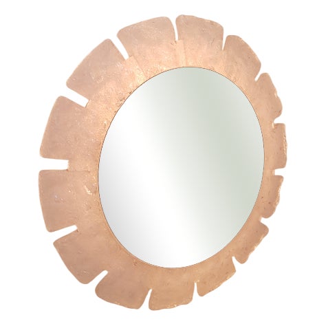 Vintage Round Mirror from Hillebrand, 1970s For Sale