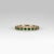 2020s Zambian Emerald Band in Solid 14k Gold – Round Accents – A Timeless Jewelry, Size 6.75 For Sale - Image 5 of 10
