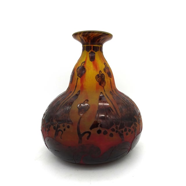 Le Verre Francais Vase in Glass by Charles Schneider, 1920s For Sale - Image 6 of 15