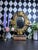 1940s Giltwood Scroll Frame Oval Wall Mirror With Craquele, 20" For Sale - Image 5 of 6