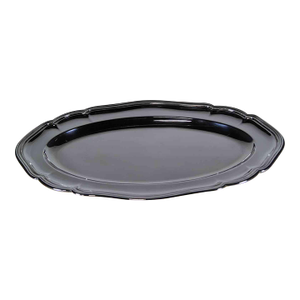 1970’s Vintage Mappin & Webb Silver Oval Platter With Chippendale Applied Border