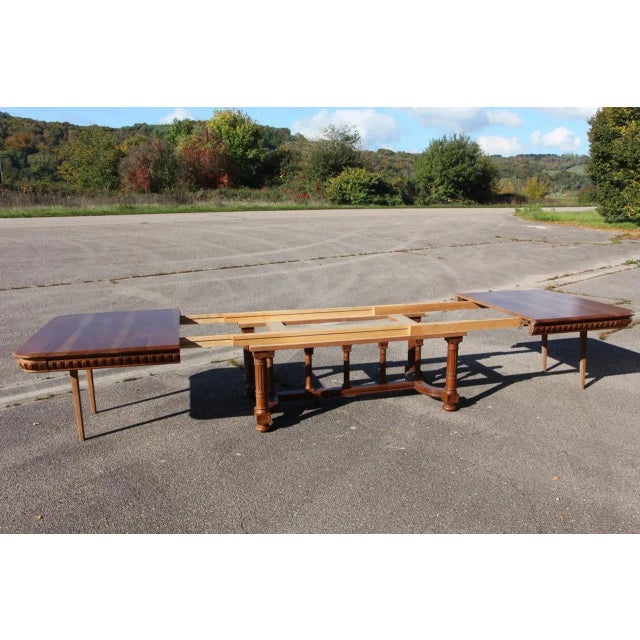 Large Walnut Extending Table, 19th Century For Sale - Image 5 of 8