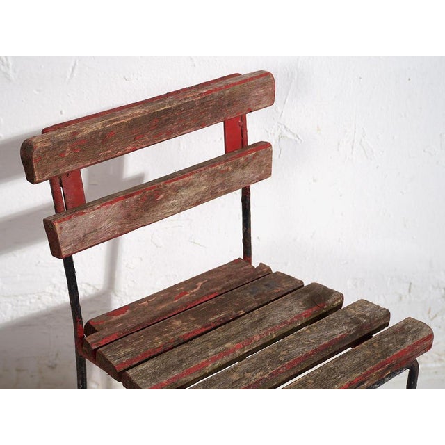 1920s Antique Childrens Garden Chair, 1920s For Sale - Image 5 of 9