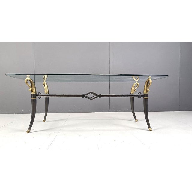 Metal Mid-Century Hollywood Regency Coffee Table, 1960s For Sale - Image 7 of 11