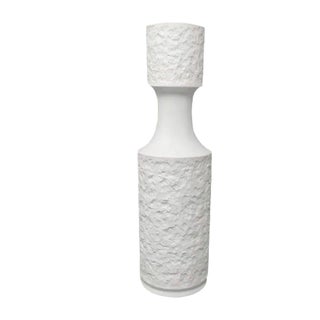 Space Age White Vase in Bavarian Porcelain, 1970s For Sale