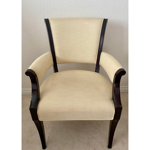 Vintage Baker Furniture Barbara Barry Modern Regency Exquisite Pair Accent Armchairs For Sale - Image 12 of 16