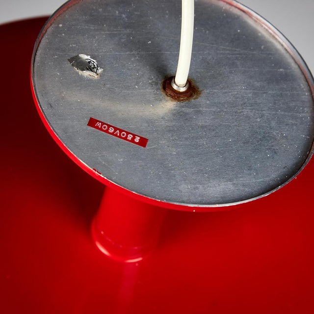 Red Hungarian Metal Pendant by Tibor Nádai For Sale - Image 8 of 15