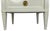 Off-white Pair of American of Martinsville Transitional Nightstands in Off-White Lacquer With Brass Hardware, C. 1970s For Sale - Image 8 of 12