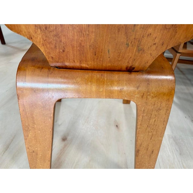 Set of 4 -1940’s Thaden Jordan Bent Plywood Dining Chairs For Sale - Image 9 of 12