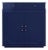 Matthew Izzo Home Glenn Navy Blue Lacquer Storage Cabinet With Acrylic and Brass Hardware For Sale