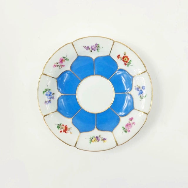 Ceramic Meissen Porcelain 'B-Form' Cup, Saucer & Dessert Plate, Germany, 1920s-1930s For Sale - Image 7 of 11