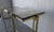 Brass Pair of Bespoke Brass and Cast Glass Console Tables For Sale - Image 8 of 10