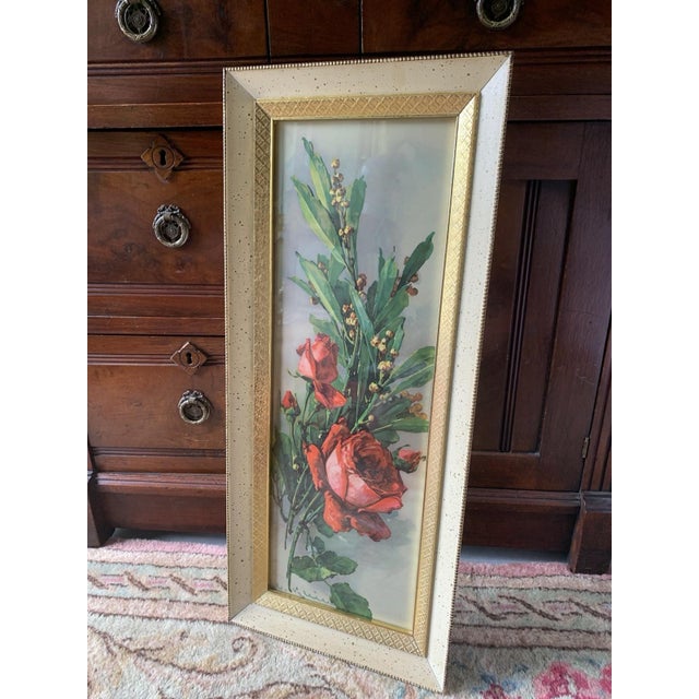 Here we have a lovely old framed lithograph print of roses by beloved artist Catherine Klein. From Wiki: Catharina Antonie...