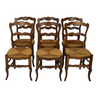 Early 20th Century Country French Dining Chairs- Set of 6 For Sale