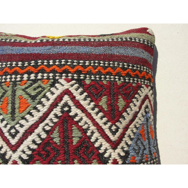 Vintage Kilim Rug Pillow Cover For Sale - Image 4 of 10