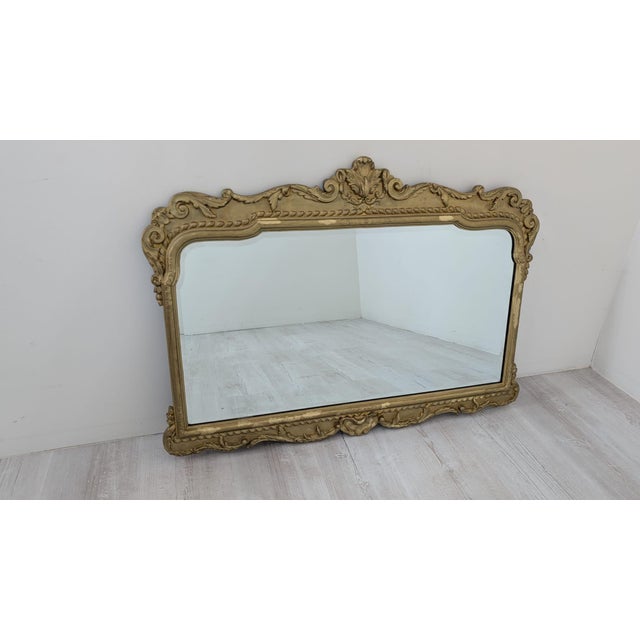Vintage Mirror in Gilded Wooden Frame, 1960s For Sale - Image 13 of 13