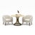 1990s Organic Modern Kreiss Travertine & Gilt Iron Dunbar Inspired Wheat Sheaf Center Table For Sale - Image 5 of 11