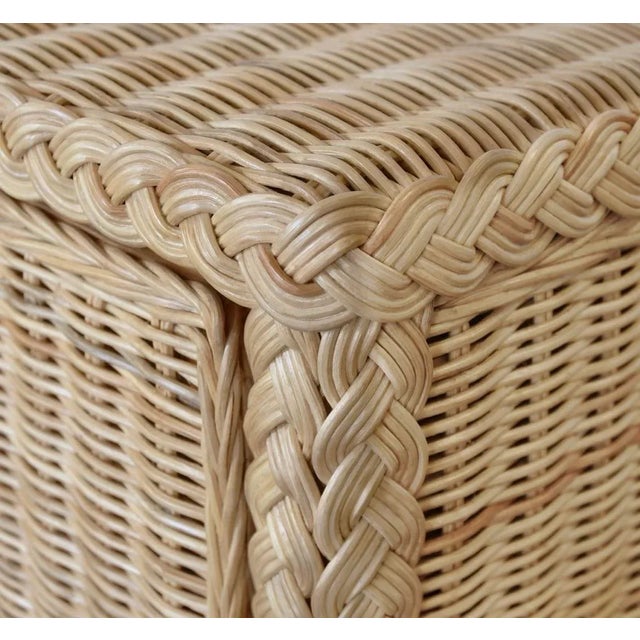 Matthew Izzo Home Four Door Rattan Buffet Cabinet For Sale In New York - Image 6 of 7